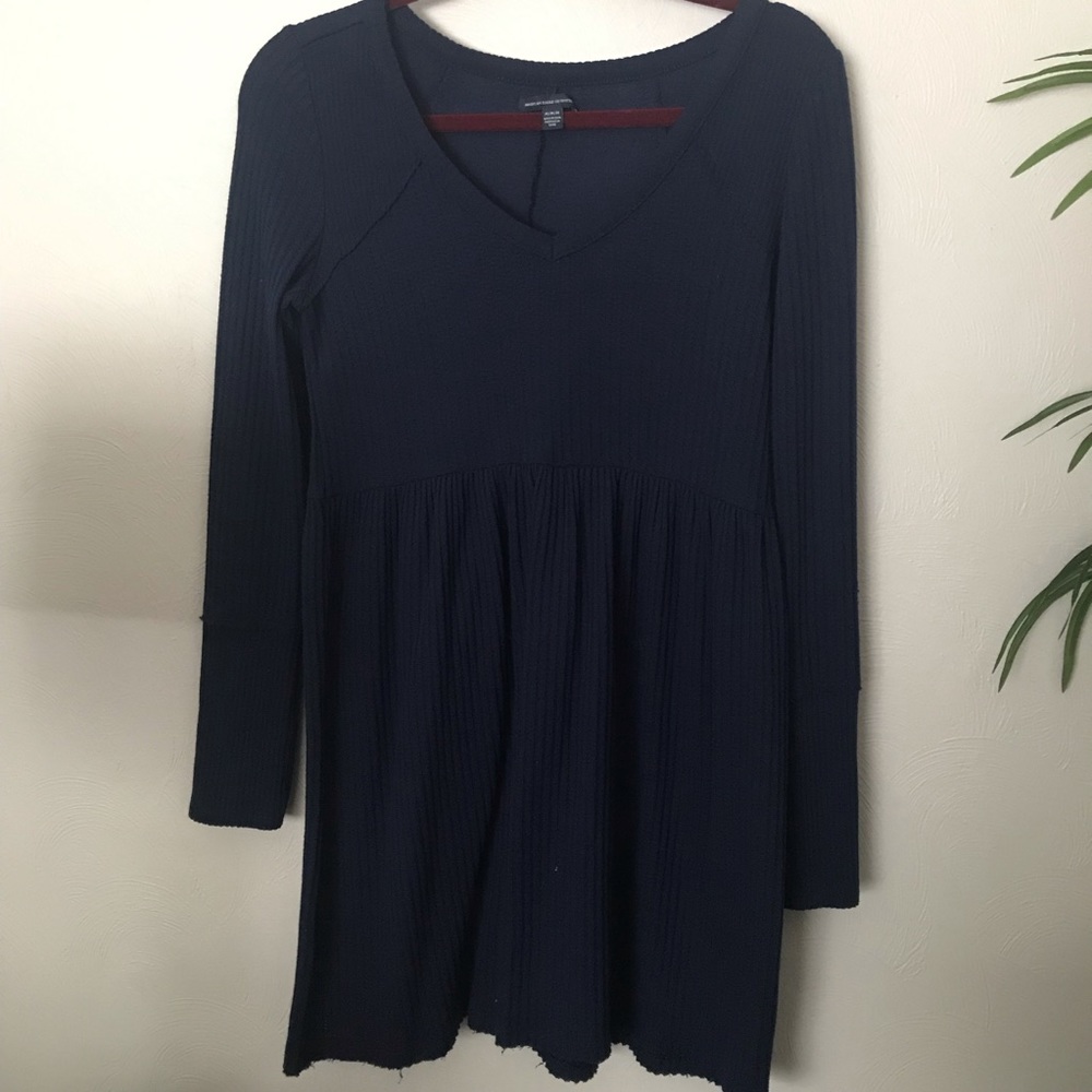 AEO navy sweater dress